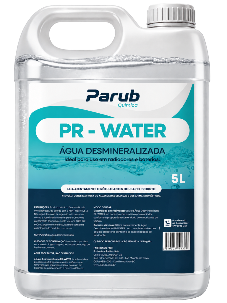 PR-WATER Água Desmineralizada - imagem do produto sem fundo